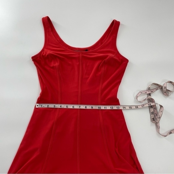 Lauren Ralph Lauren Red Stretch Skater Athletic Style Ponte Dress - Picture 6 of 9